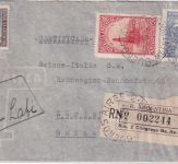 Argentinien - 1 P. u.a. Freimarken Lupo-Einschreibebrief LATI Buenos Aires 1940