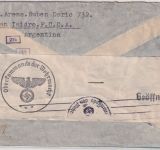 Argentinien - 1 P. u.a. Freimarken Luftpostbrief LATI Buenos Aires - Zeil 1940