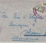 Bolivien - Portomarken/Freimarken Mischfrankatur Brief n. ÖSTERREICH La Paz 1938