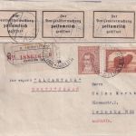 Argentinien - 30+5 C. Freimarken Einschreibebrief Buenos Aires - Leipzig 1938