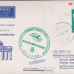 Niederlande - Interflug Erstflug Berlin Stockholm 1960 Zuleitungspost