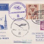BRD - Interflug Messensonderflug/Erstflug Leipzig Wien Zuleitungspost 1960