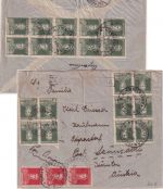 Argentinien - 20x10+3x5 C. San Martin Luftpostbrief n. ÖSTERREICH S. Isidro 1934