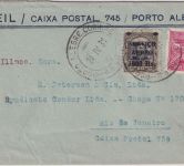 Brasilien - 1000/20 R. Flugpostausg. u.a. Luftpostbrief Porto Alegre - Rio 1931