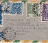 Brasilien - 3,80 Cr. Roosevelt u.a. Luftpostbrief Rio de Janeiro Schorndorf 1949