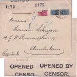Brasilien - 100+2x200 R. Persönlichkeiten Einschreibebrief Sao Paulo 1916 Zensur