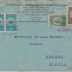 Brasilien - 10.000 R. Flugpostausgabe u.a. Luftpostbrief n. SCHWEDEN 1934