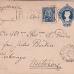 Brasilien - 200 R. Ganzsache+Zusatz Einschreibebrief S. Joao del Rey 1909