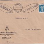 DR - 25 Pfg. Goethe Perfin "SSJ" Brief i.d. SCHWEIZ Frankfurt/aM St. Gallen 1929