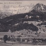 Bayern - K. B. Bahnpost Oberstdorf III Immenstadt unfrankierte Karte 31.7.14 !!