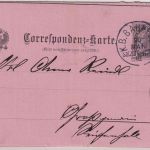 Bayern/Österreich - K.B. Bahnpost Salzburg III München 2 Kr. Ganzsache 1892