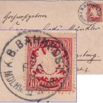 Bayern - K.B. Bahnpost Mindelheim II Günzburg Brief n. Regensburg 1911