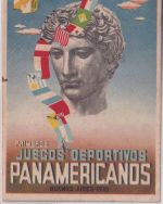 Argentinien - Pan American Games 1951 farb. Sonderkarte/Luftpost n. BRASILIEN