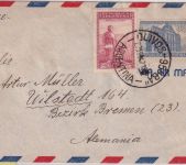 Argentinien - Olivios 27.8.47 Luftpost-Zensurbrief ü. Berlin (!) n. Wilstedt
