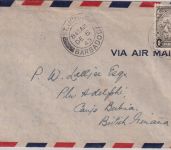Barbados - 1 Sh. Freimarke Luftpost-Zensurbrief n. BRIT: GUIANA St. Johns 1943