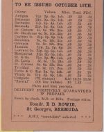 Bermuda - 1/2 P. George VI. Ganzsache/Drucksache n. USA St. Georges 1949