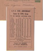 Bermuda - 1/2 P. George VI. Ganzsache/Drucksache n. USA St. Georges 1949