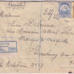 Bermuda - 2 1/2 + 3 P. Segelschiff Einschreibebrief n. FRANKREICH Hamilton 1928