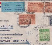 Cuba - 3x8 C. Flugpostausg. u.a. Luftpost-Zensurbrief n. ÖSTERREICH Habana 1953