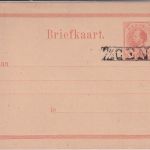 Curacao - 7 1/2 a. 12 1/2 C. Wilhelm III. Ganzsache/Überdruck ungebraucht