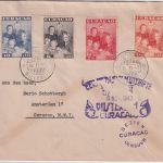 Curacao - Königl. Familie 1943 Satz FDC Willemstad 8.11.43 + Zensur