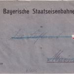 Bayern - Bay. Bahnpost Mainburg Wolnzach Zg 8 Dienstbrief Mainburg 28.5.20 !!