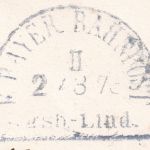 Bayern - K. Bayer. Bahnpost Augsburg Lindau 2/3 73 viol.HKS Dienstbrief Betzigau