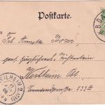 Bayern - K. B. Bahnpost Salzburg München 3 AK Marienanstalt Warnberg 1906