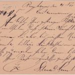 Bayern - K. B. Bahnpost Salzburg III München 5 Pfg. Ganzsache Rosenheim 1881