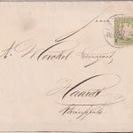 Bayern - K. B. Bahnpost Salzburg II München 3 Pfg. Wappen Trauerdrucksache1883
