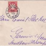Bayern - K. B. Bahnpost Lindau III Augsburg 10 Pfg Wappen Brief n. Garmisch 1905