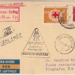 Niederlande - Interflug Messeflugverkehr Leipzig - Bukarest Zuleitungspost 1959