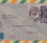 Brasilien - 3,80 Cr. Rotary-Kongreß u.a. Luftpostbrief n. ÖSTERREICH 1949