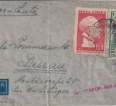 Brasilien - 400 R. 200 J. Porto Alegre u.a. Luftpostbrief LATI Porto Alegre 1940