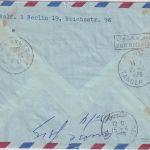 Berlin - 40 Pfg. Neuberlin u.a. Luftpostbrief n. MAROKKO Nachporto 1965