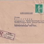Berlin - 60+16 Pfg. Rotaufdruck/Stephan Ortseinschreibebrief Wilmersdorf 1949