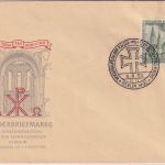 Berlin - 10 Pfg. Gedächtniskirche amtl. Schmuck-FDC ESST 9.8.53