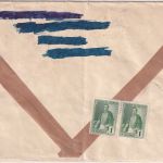 Kolumbien - 2 P. "Lansa" u.a. Luftpostbrief Medellin - Calw 1952