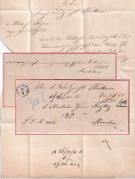 Bayern - Weilheim 26/2 Fingerhut-K1 Fahrpostbrief (Geldsendung) n. München 1868