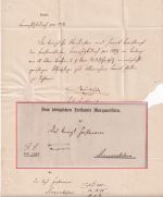 Bayern - Marquartstein Postablage L2 Dienst-Ortsbrief 1878 - mit Inhalt