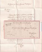 Bayern - Schwarzach Postablage L2 Dienstbrief Welchenberg - Straßkirchen 1863