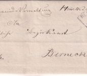 Bayern - Himmelkron Postablage L2 Dienstbrief (Wendebrief) n. Berneck 1869