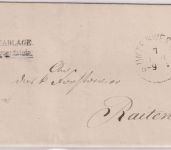 Bayern - Marquartstein Postablage L2 Dienstbrief Unterwessen - Raiten 1877