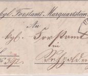 Bayern - Marquartstein Postablage L2 Dienstbrief Uebersee - Ruhpolding 1870