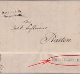 Bayern - Marquartstein Postablage L2 Dienstbrief Aushilfs-L1 Unterwessen 1877