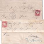 Bayern - Osterberg Postablage L2 10 Pfg. Wappen Wendebrief Kellmünz 1888