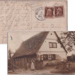 Bayern - Ezelheim T. Sugenheim Posthilfstelle Ra3 priv. Fotokarte (Haus) 1914