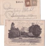 Bayern - Oberallmannshausen T. Leoni Posthilfstelle Ra3 Karte n Ludwigsburg 1902