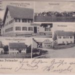Bayern - Pestenacker T. Walleshausen Posthilfstelle Ra3 Ansichtskarte 1906