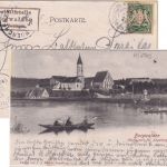 Bayern - Burgwalden T. Bobingen Posthilfstelle Ra3 Karte Strassberg München 1901